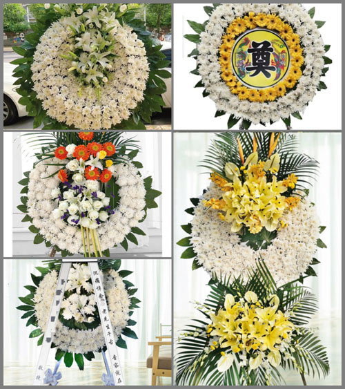 湖南永州祁阳县七里桥镇竹山口村花圈速递